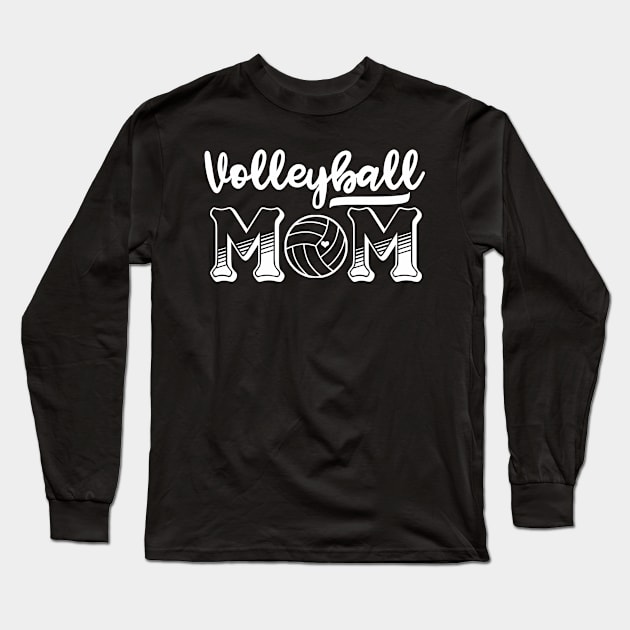 Volleyball Mom Volleyball Long Sleeve T-Shirt by Weirdcore